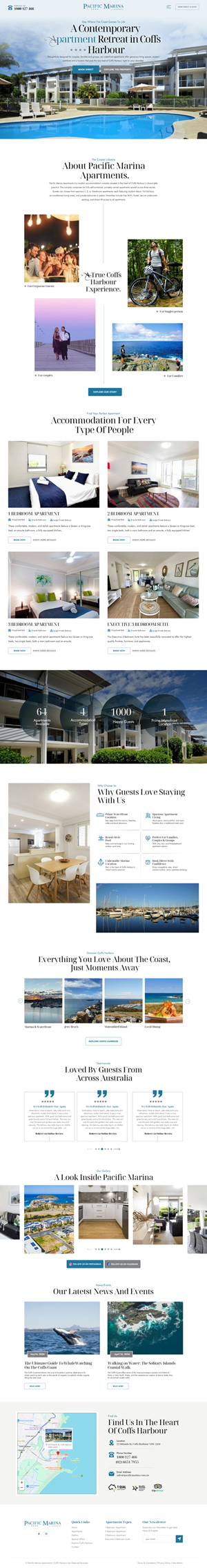 Web-Design von Reimagine für Pacific Marina Apartments | Design: #37349397