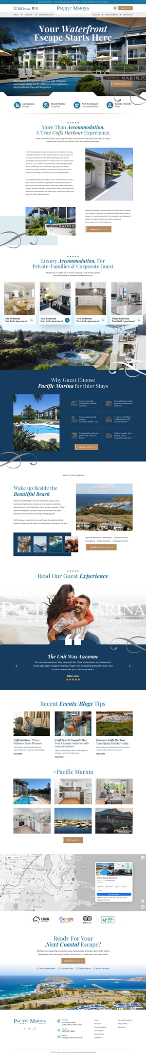 Web-Design von Reimagine für Pacific Marina Apartments | Design: #37349398