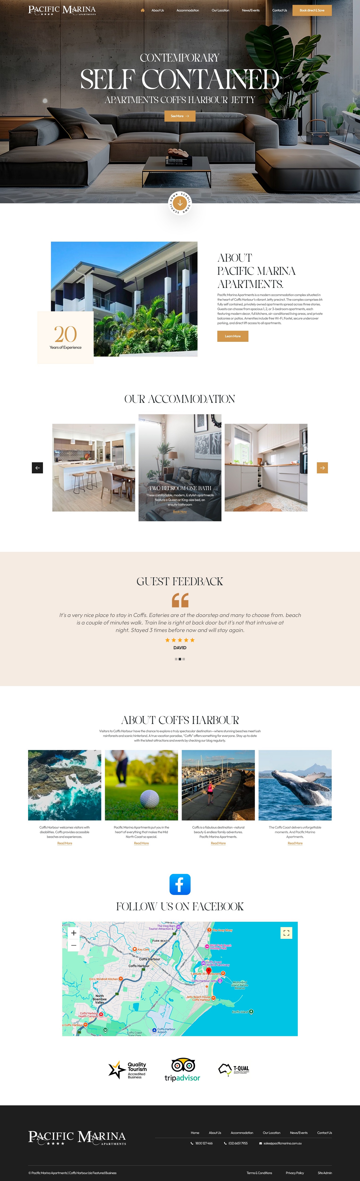 Web-Design von NZ Creatives für Pacific Marina Apartments | Design #37344735