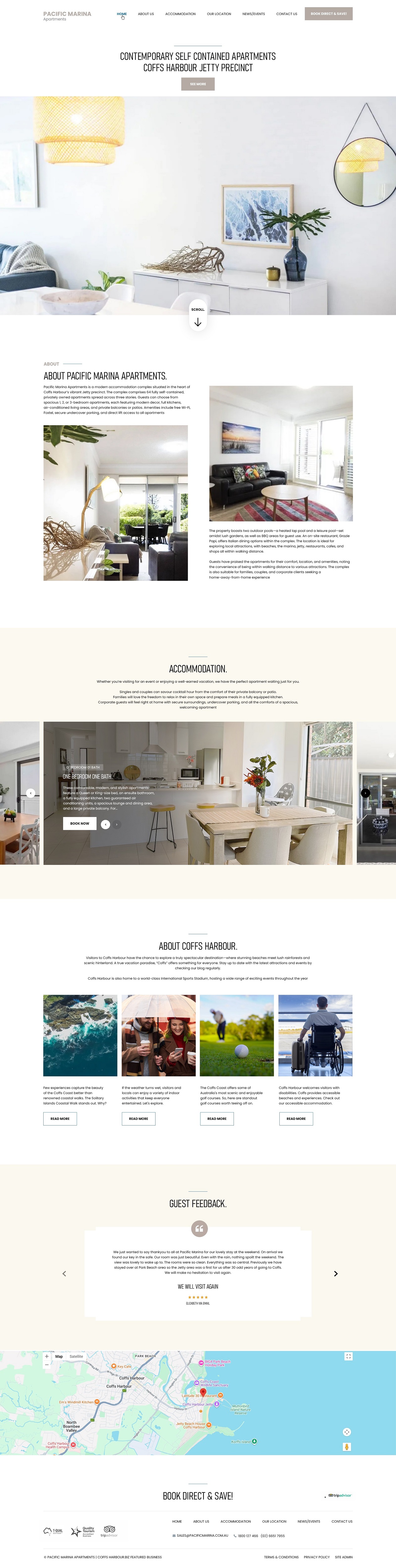 Web-Design von NZ Creatives für Pacific Marina Apartments | Design #37344739