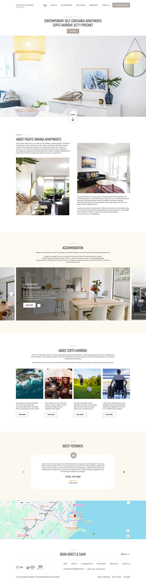 Web-Design von NZ Creatives für Pacific Marina Apartments | Design #37344739