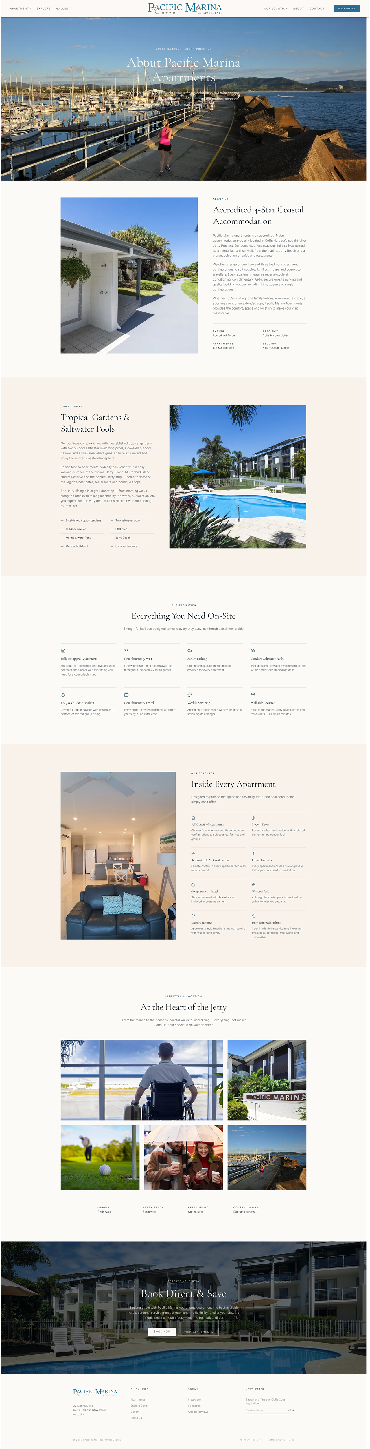 Web-Design von ancineha für Pacific Marina Apartments | Design #37357594