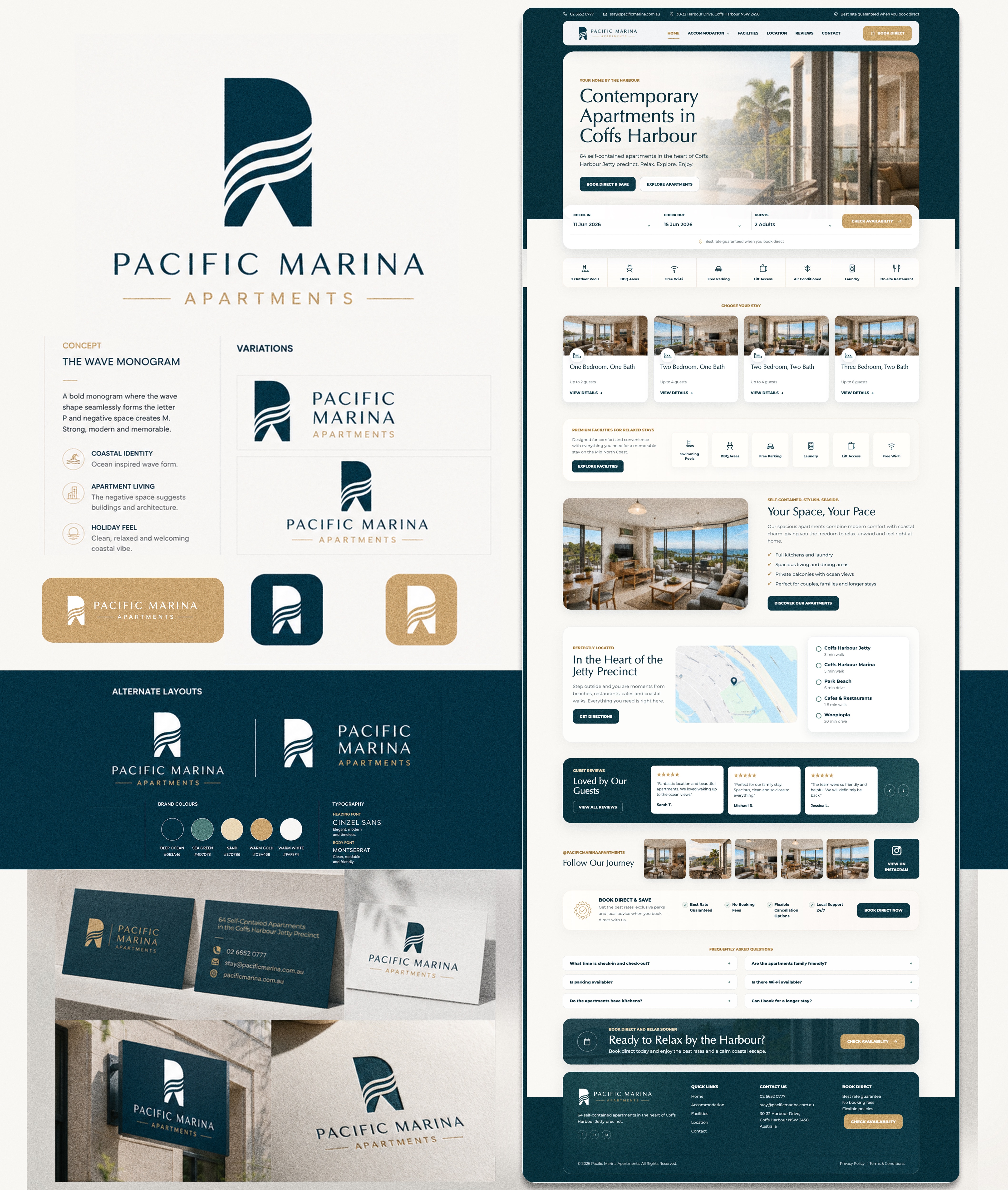 Web-Design von Thingkazupa Design für Pacific Marina Apartments | Design #37351940