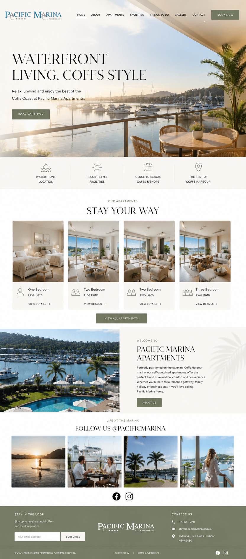 Diseño Web por James para Pacific Marina Apartments | Diseño #37348532