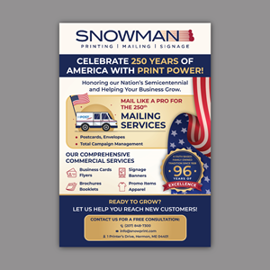 Flyer Design by Bidita Saha for THE SNOWMAN GROUP | Design: #37366246