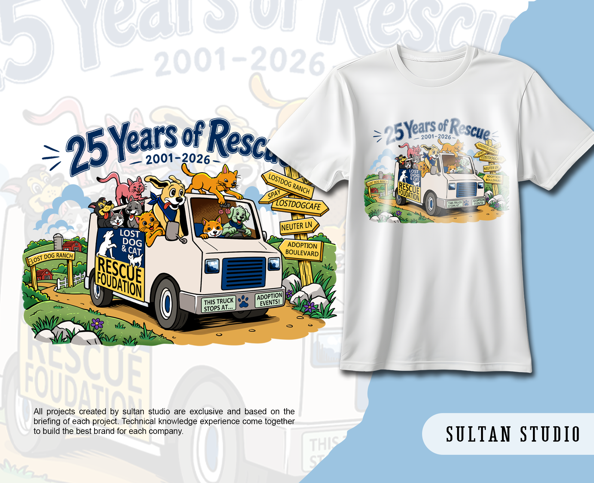 T-shirt Design by Sultan  Studio for this project | Design #37369108