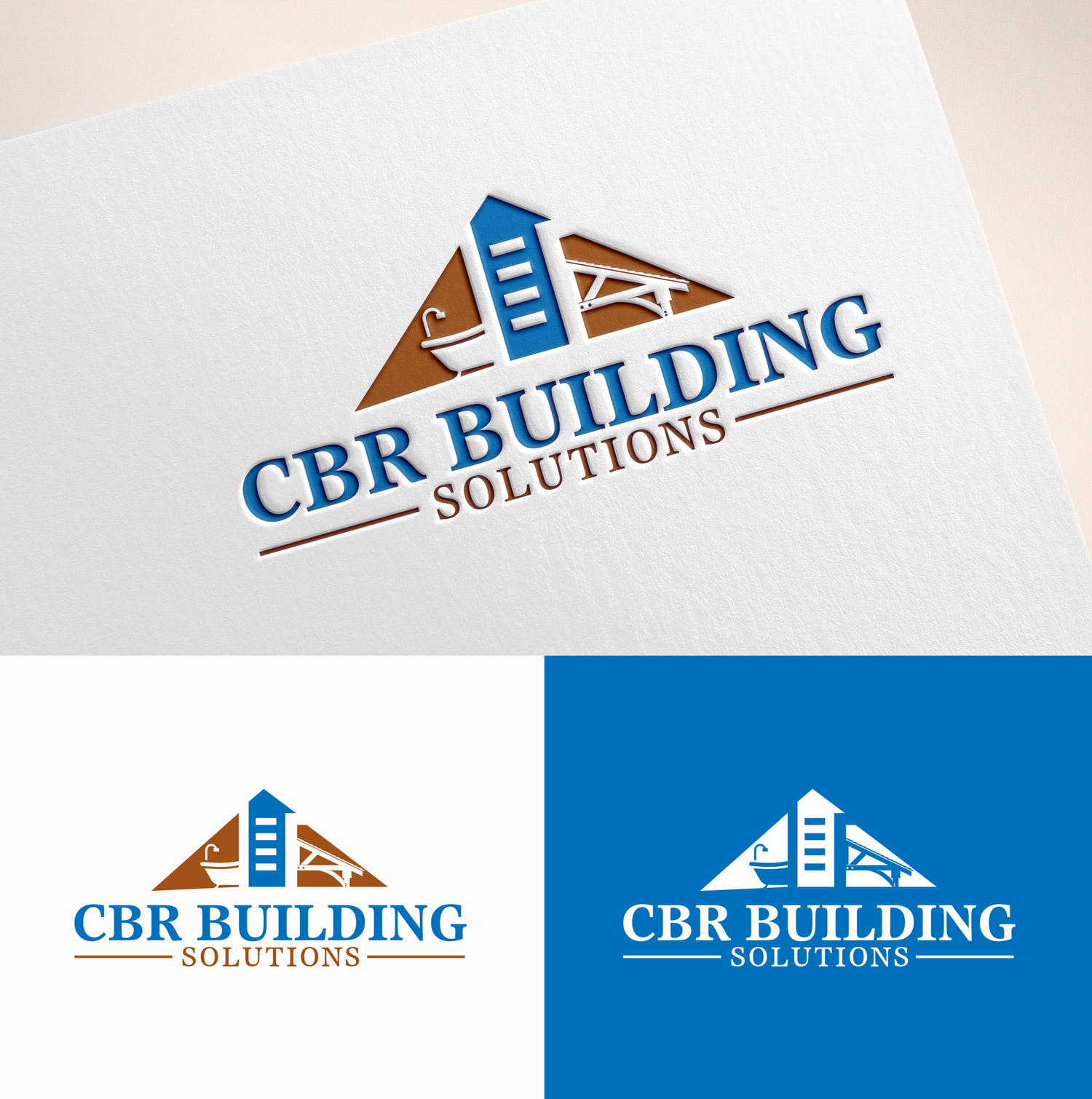 Logo Design by M Art & Design for CBR Building Solutions  | Design #37373511