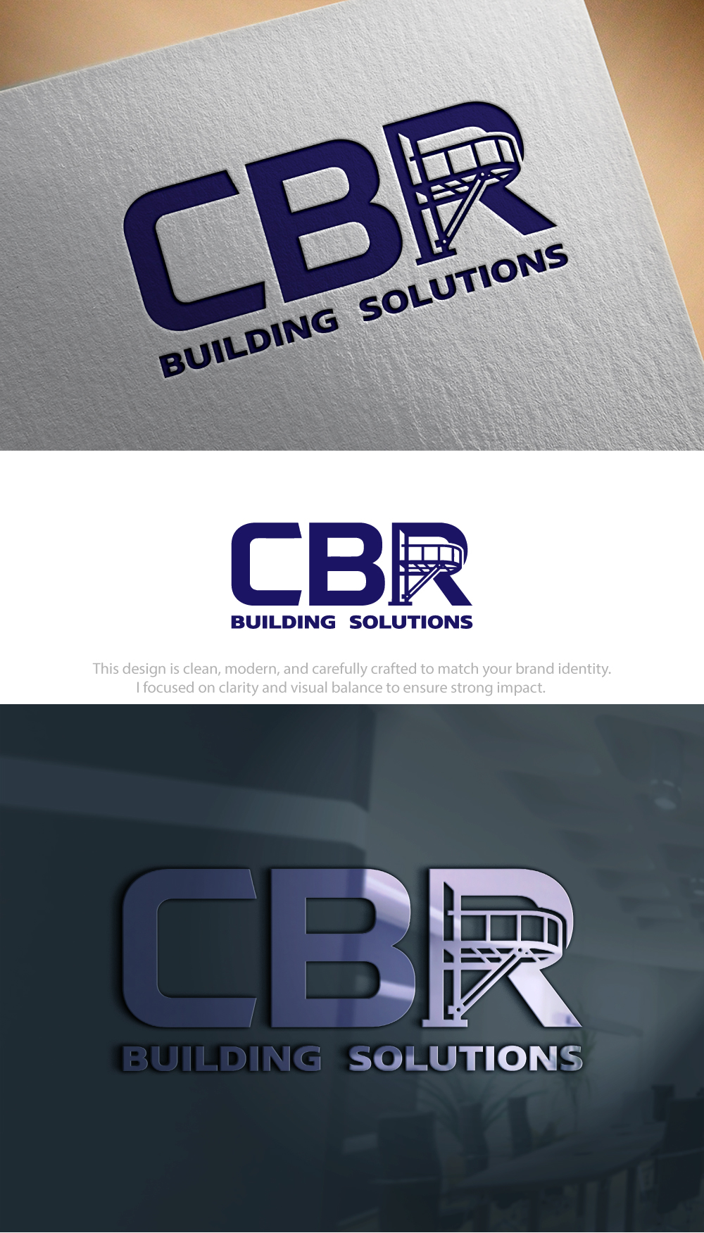 Logo Design by Hamza  Al-Muttalib for CBR Building Solutions  | Design #37382467