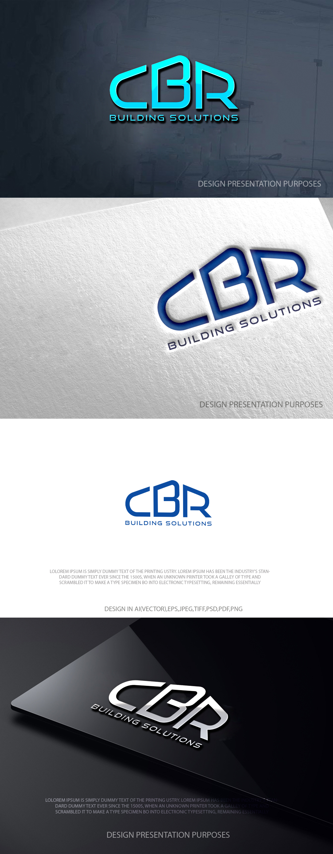 Logo Design by zebronicgraphic for CBR Building Solutions  | Design #37373343