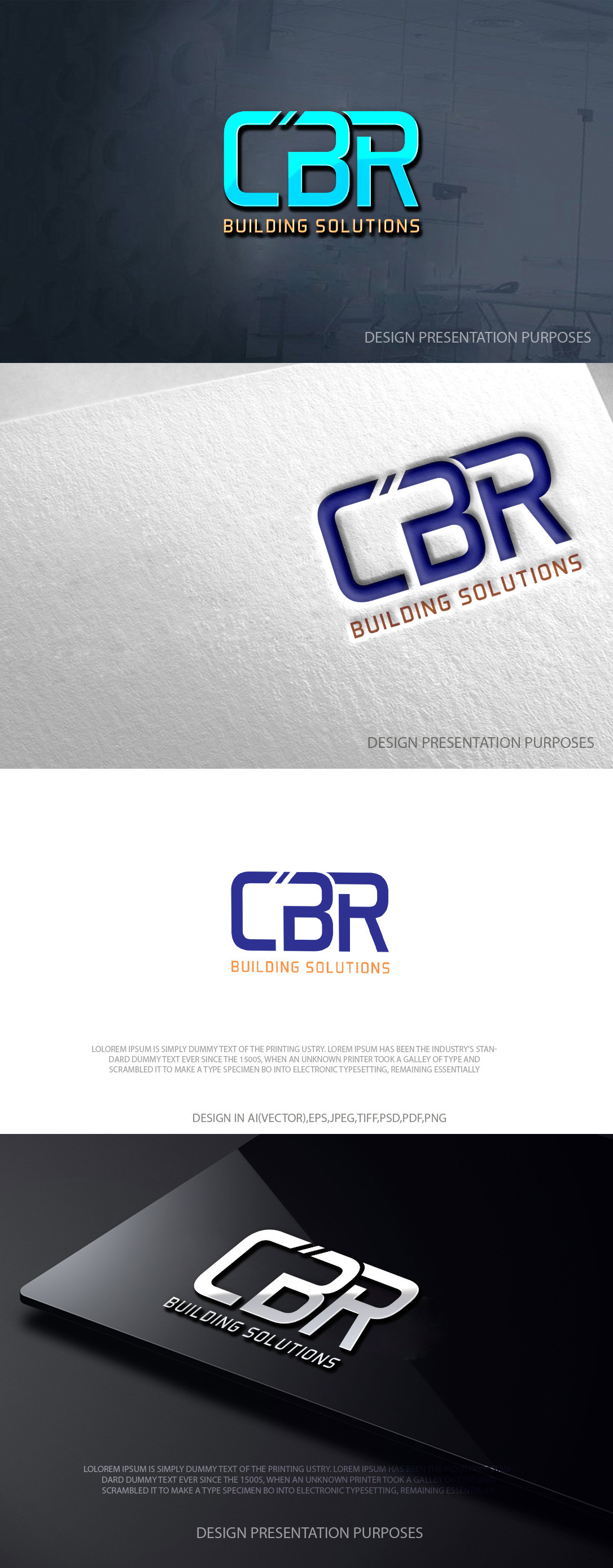 Logo Design by zebronicgraphic for CBR Building Solutions  | Design #37373348