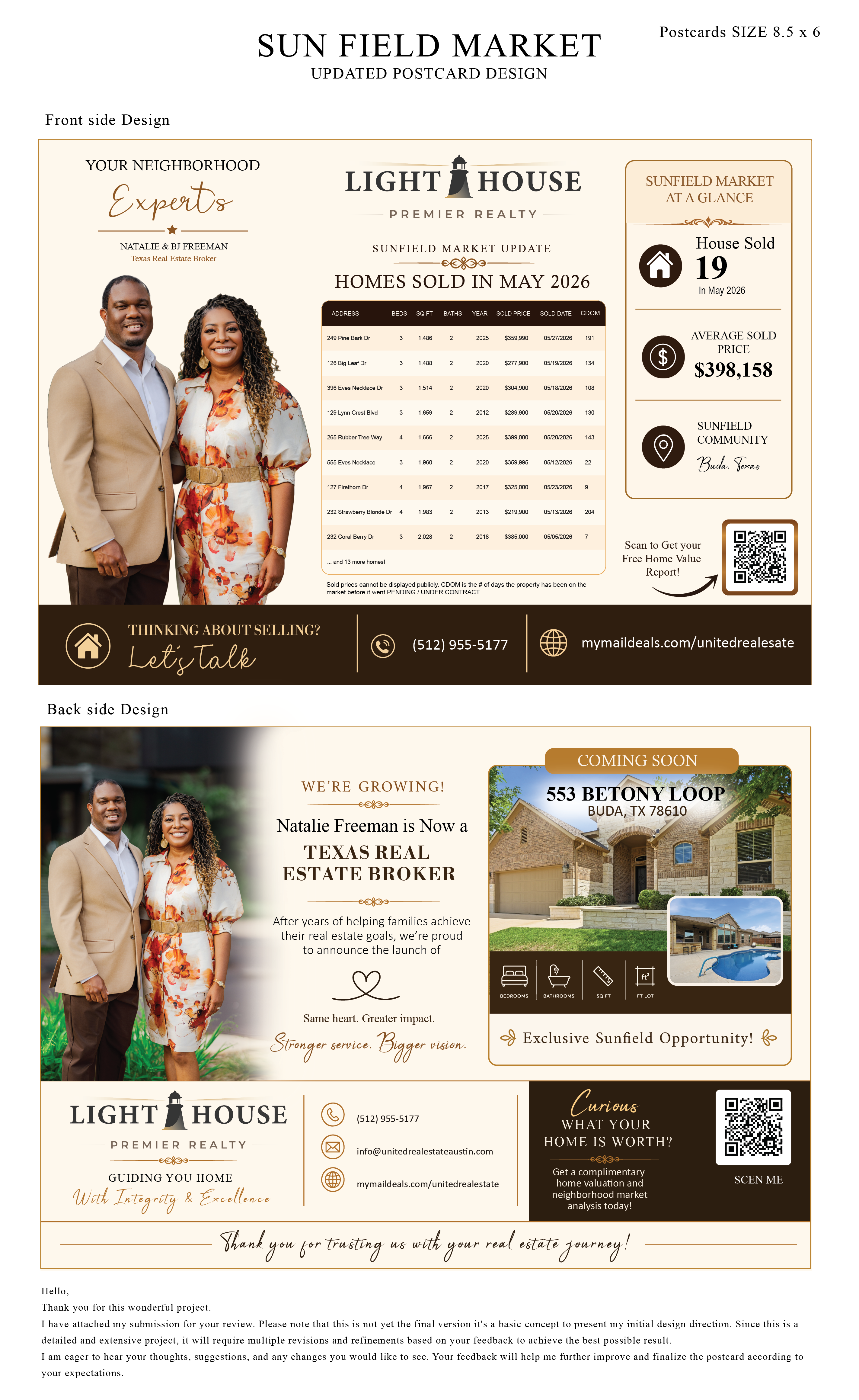 Postcard Design by #Mona for this project | Design #37374959