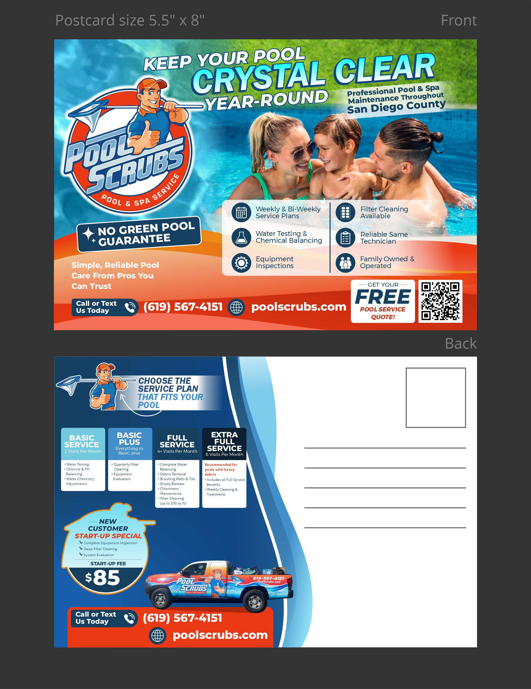 Design de Carte Postale par erikdesign pour Pool Scrubs | Design #37378927