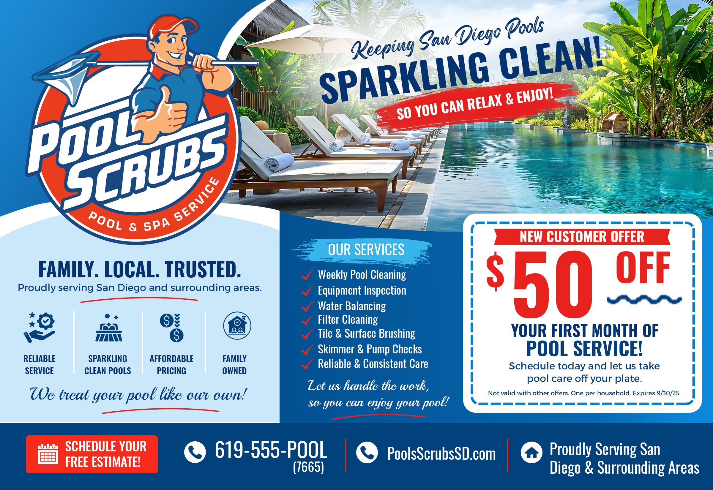 Design de Carte Postale par arijit chowdhury pour Pool Scrubs | Design #37386177