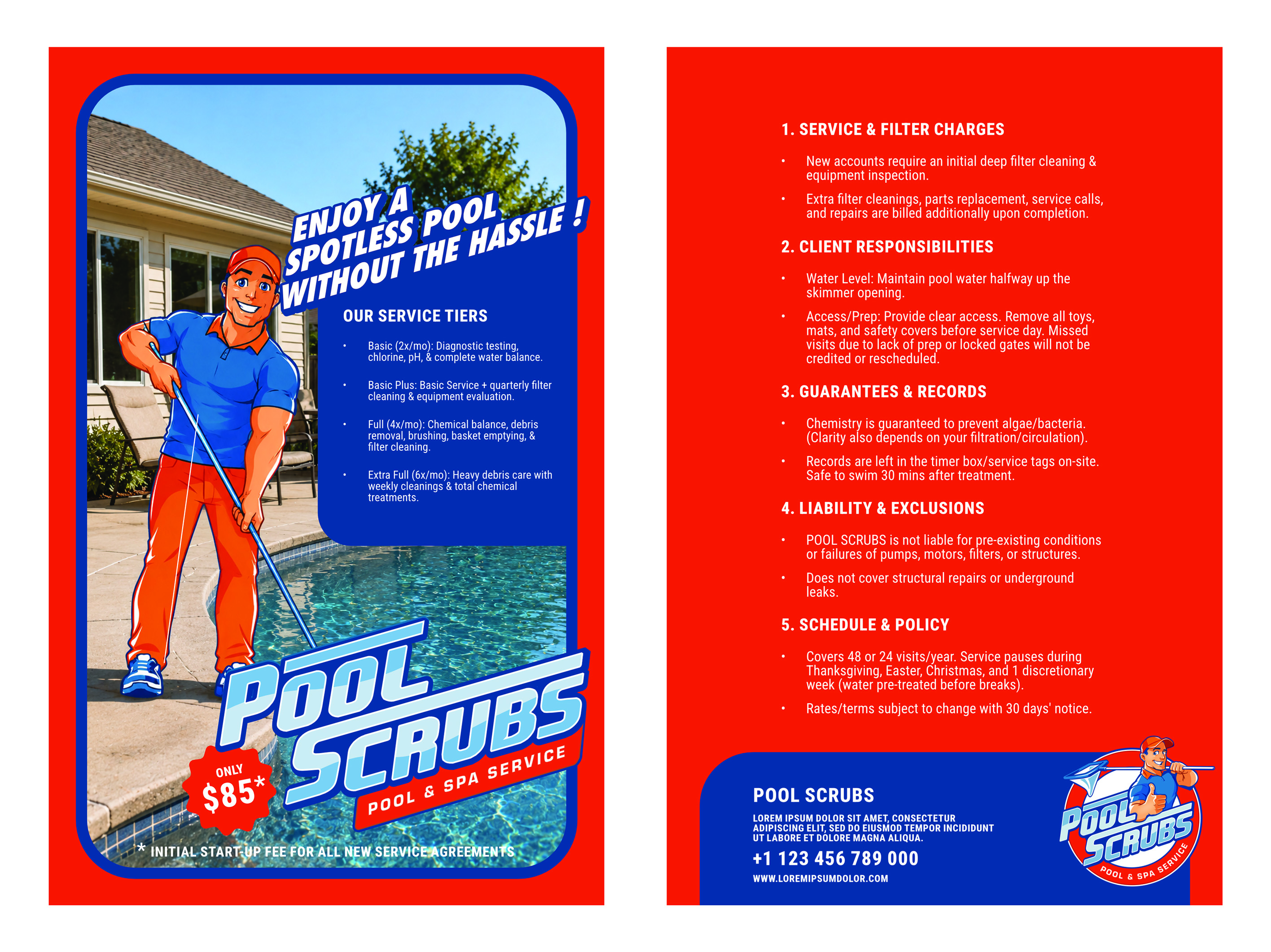 Postcard Design by aputski for Pool Scrubs | Design #37391969