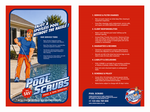 Postcard Design by aputski for Pool Scrubs | Design #37391969