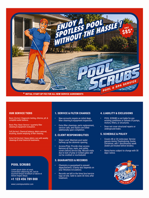 Postkarten-Design von aputski für Pool Scrubs | Design: #37393754