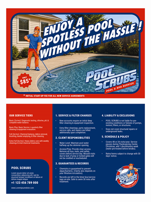 Postkarten-Design von aputski für Pool Scrubs | Design: #37393784