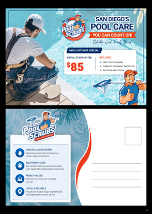 Postkarten-Design von pb für Pool Scrubs | Design: #37377668
