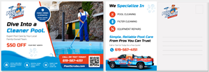 Postcard Design by pb for Pool Scrubs | Design: #37377684