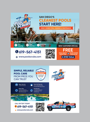 Postkarten-Design von DesignMarket für Pool Scrubs | Design: #37382160