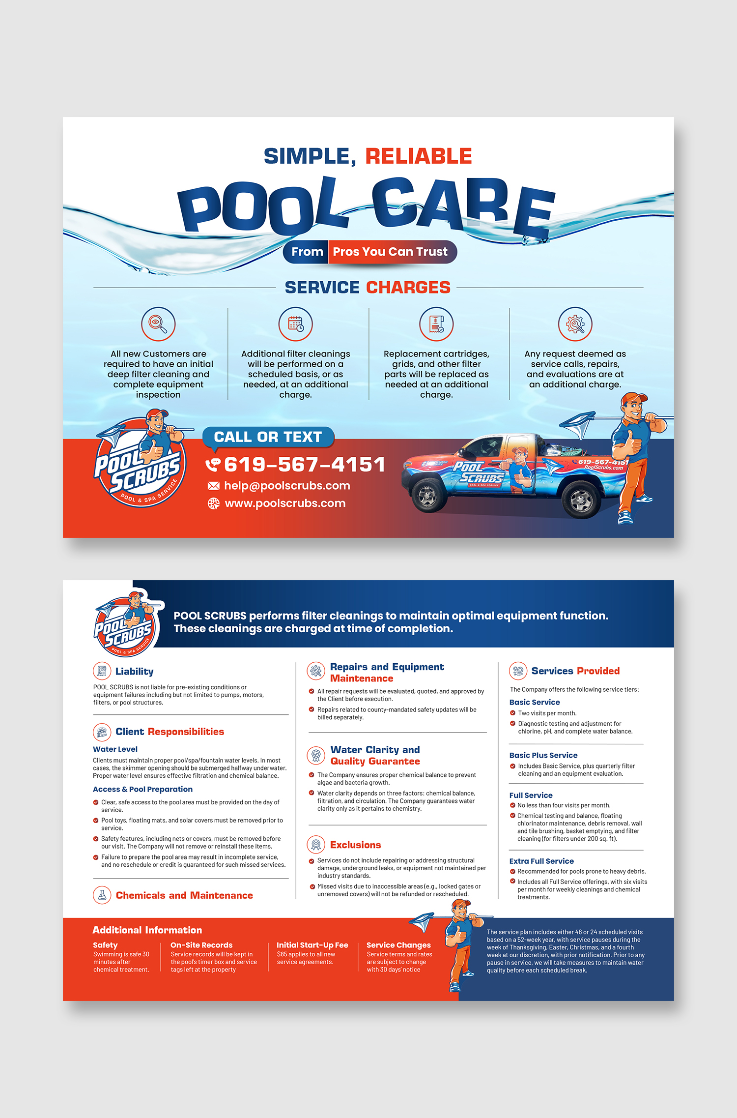 Postkarten-Design von debdesign für Pool Scrubs | Design #37390980