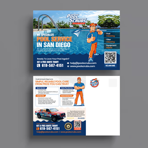 Postkarten-Design von 123graphics für Pool Scrubs | Design: #37394681
