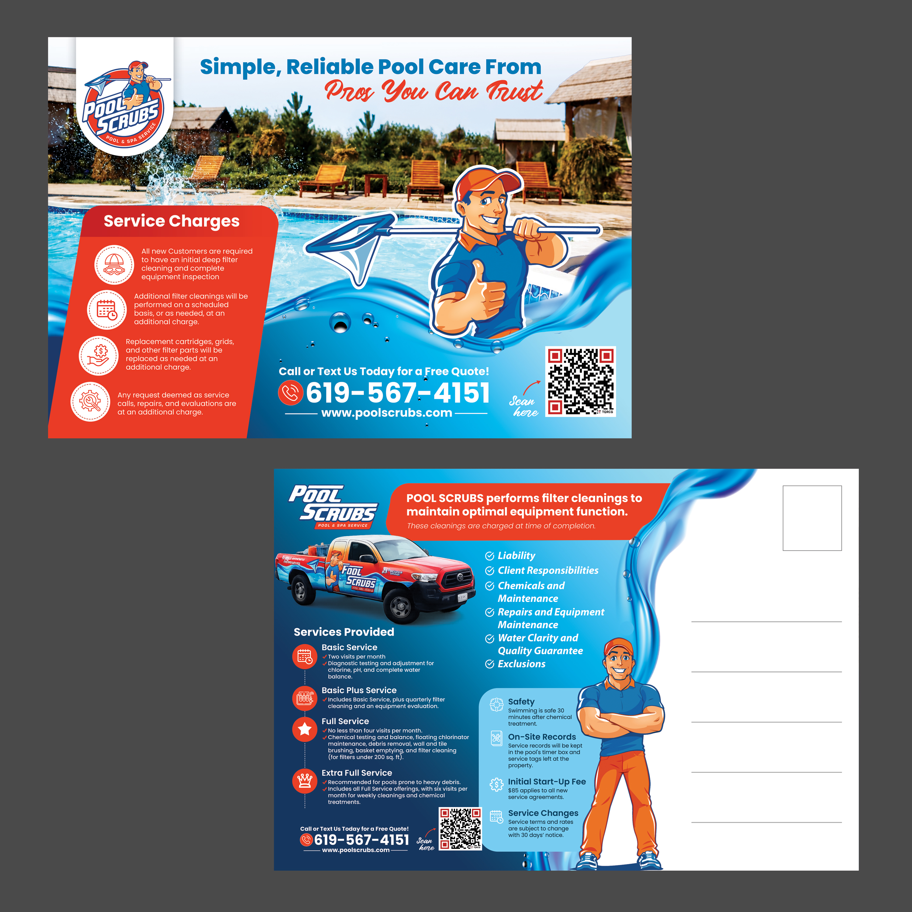 Postkarten-Design von Stan$oul für Pool Scrubs | Design #37375890