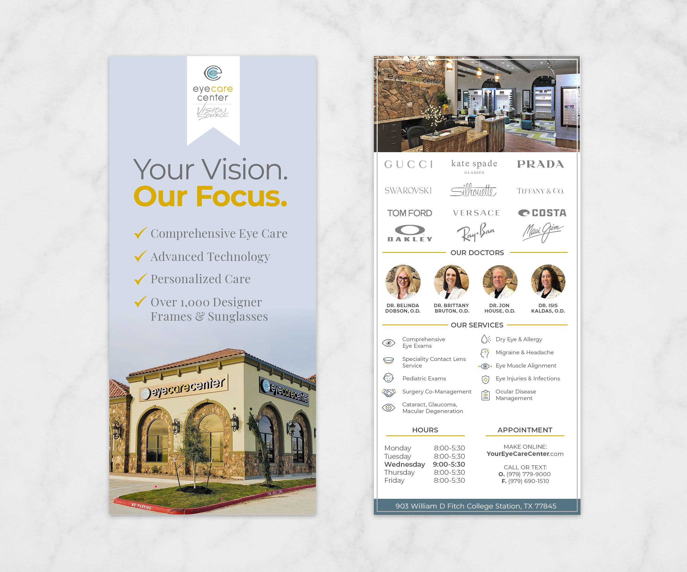 Diseño de Flyer por Andrés Sebastián para Eye Care Center | Diseño #37397082