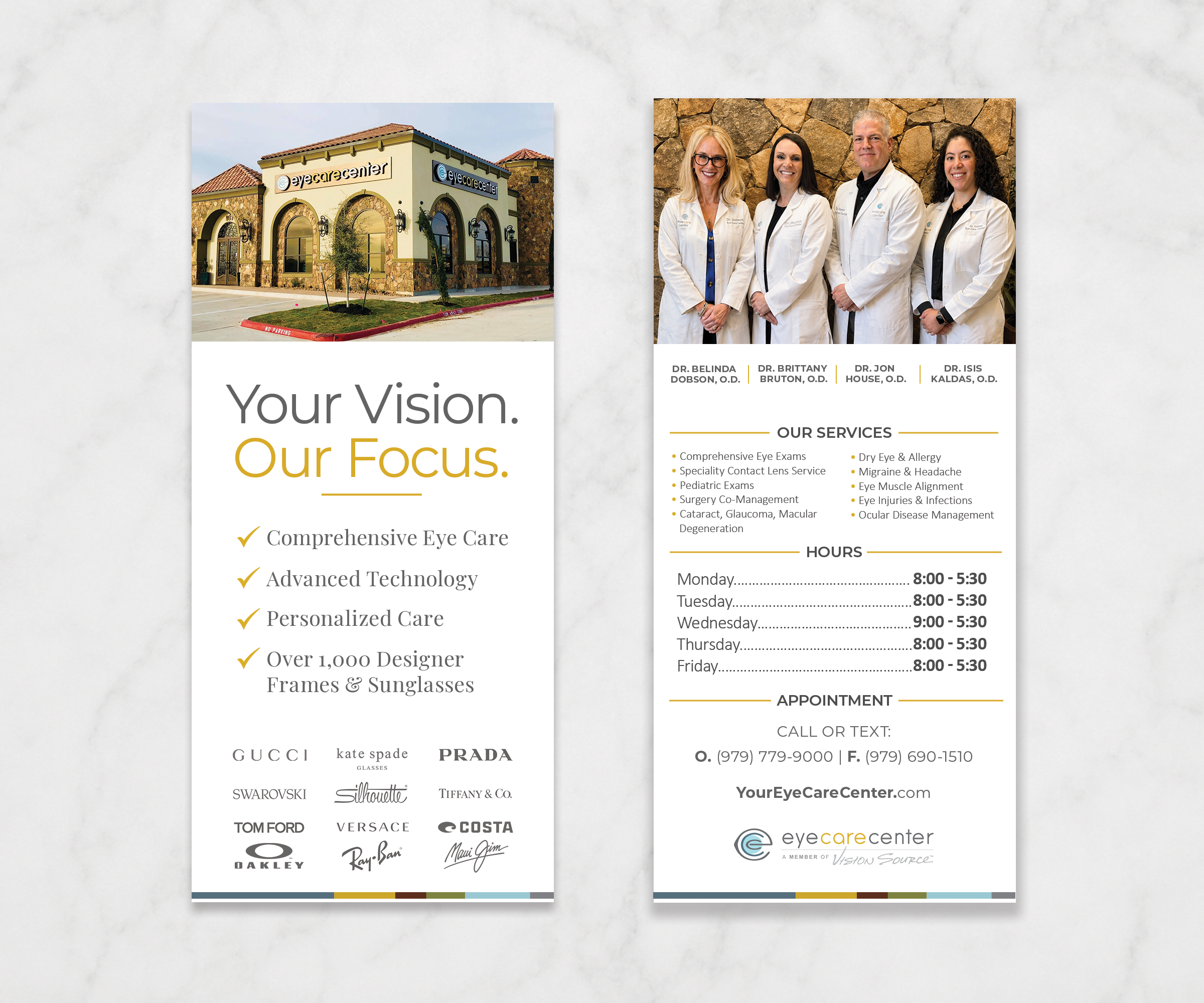 Diseño de Flyer por Andrés Sebastián para Eye Care Center | Diseño #37401339