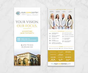 Diseño de Flyer por Andrés Sebastián para Eye Care Center | Diseño: #37411362