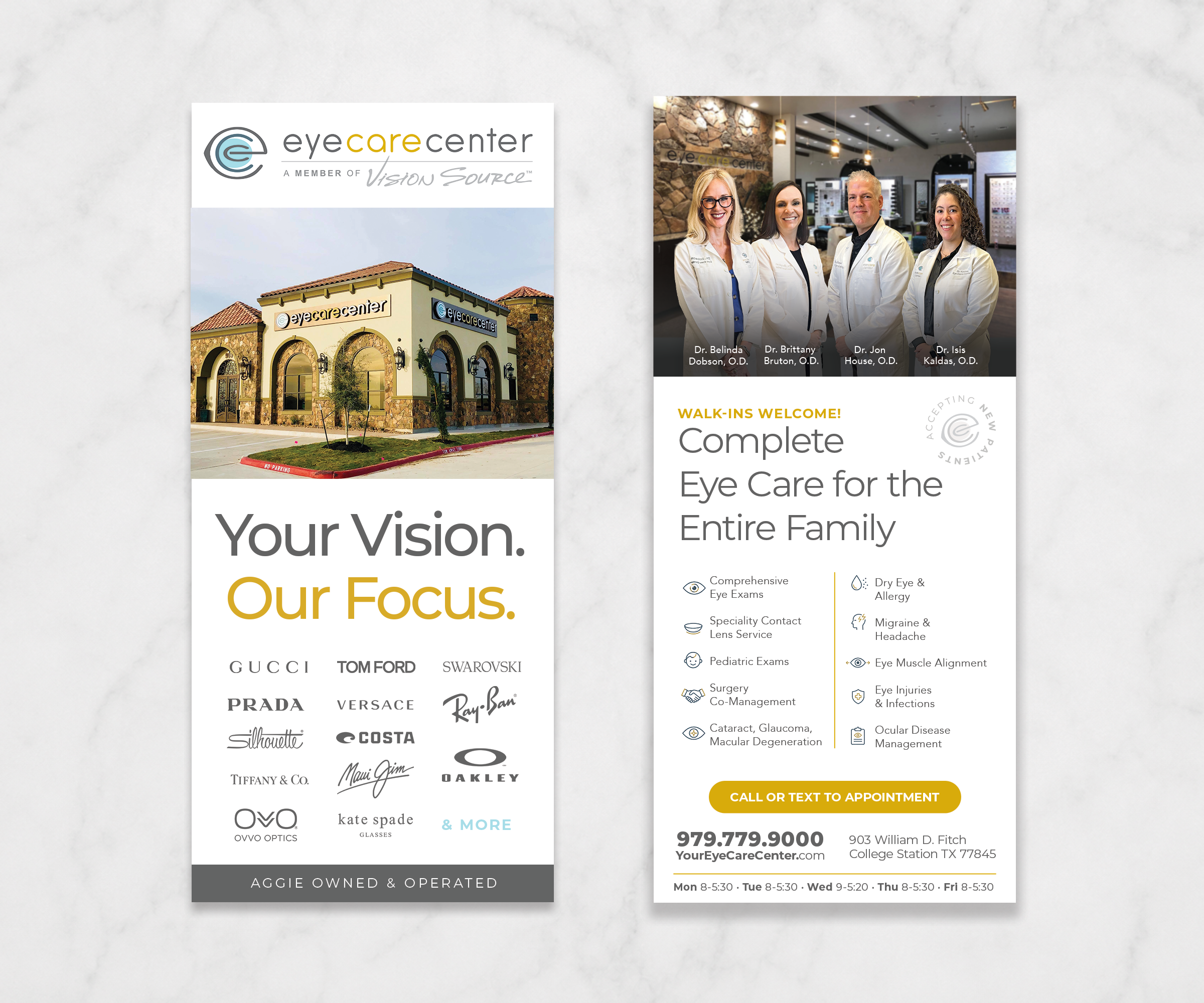 Diseño de Flyer por Andrés Sebastián para Eye Care Center | Diseño #37415306
