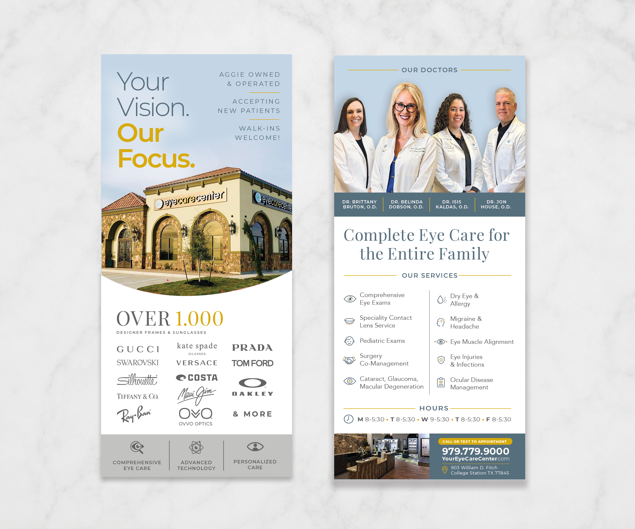 Diseño de Flyer por Andrés Sebastián para Eye Care Center | Diseño #37419698