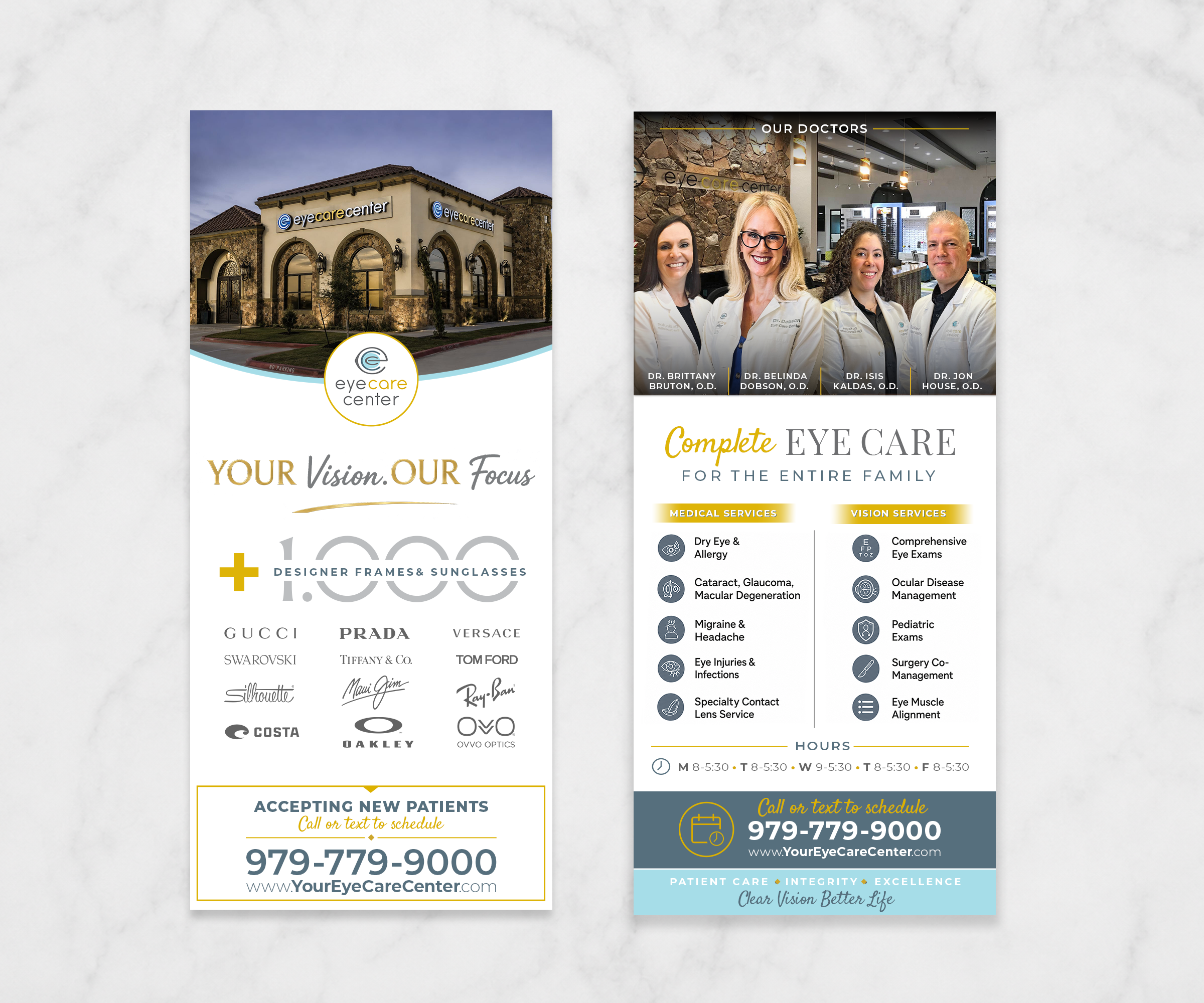 Diseño de Flyer por Andrés Sebastián para Eye Care Center | Diseño #37444654