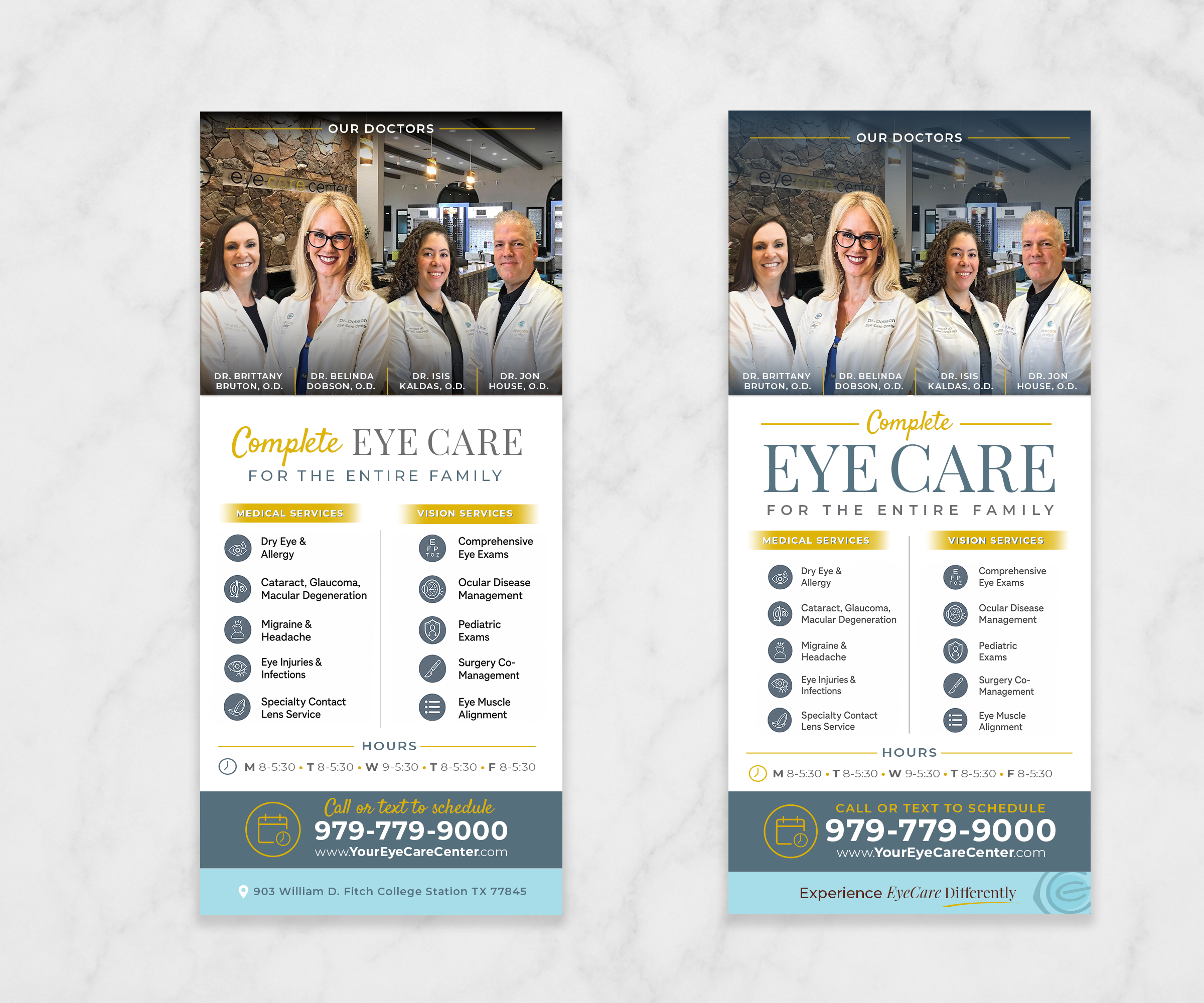 Diseño de Flyer por Andrés Sebastián para Eye Care Center | Diseño #37460000