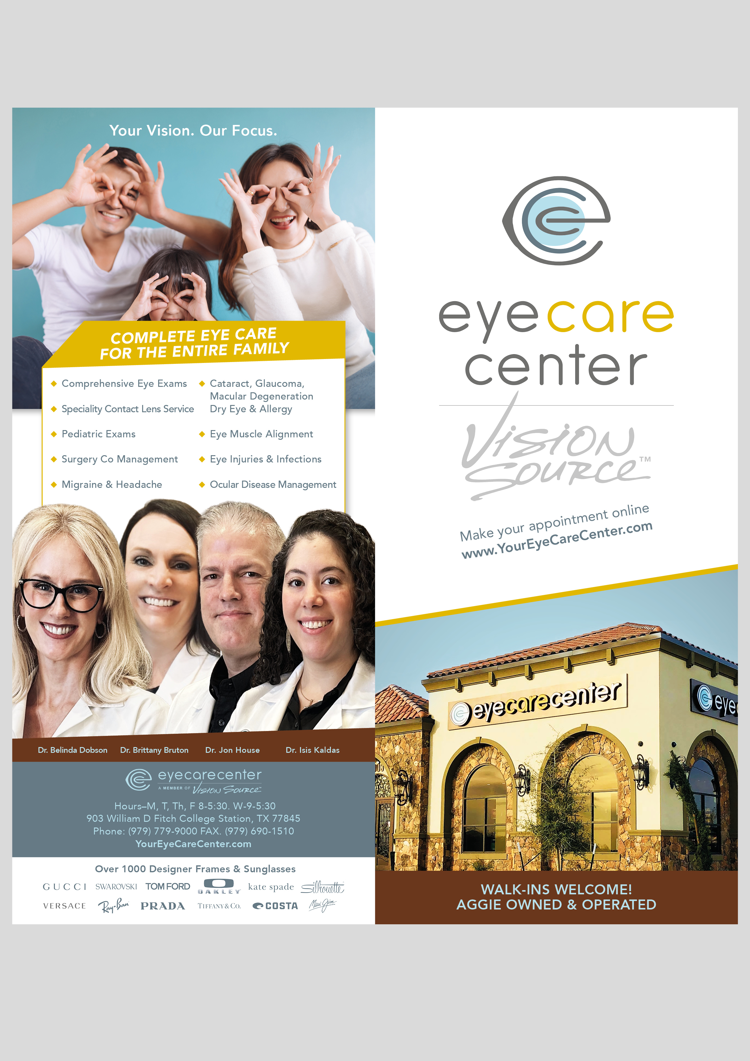 Flyer Design by MarkoE for Eye Care Center | Design #37405838