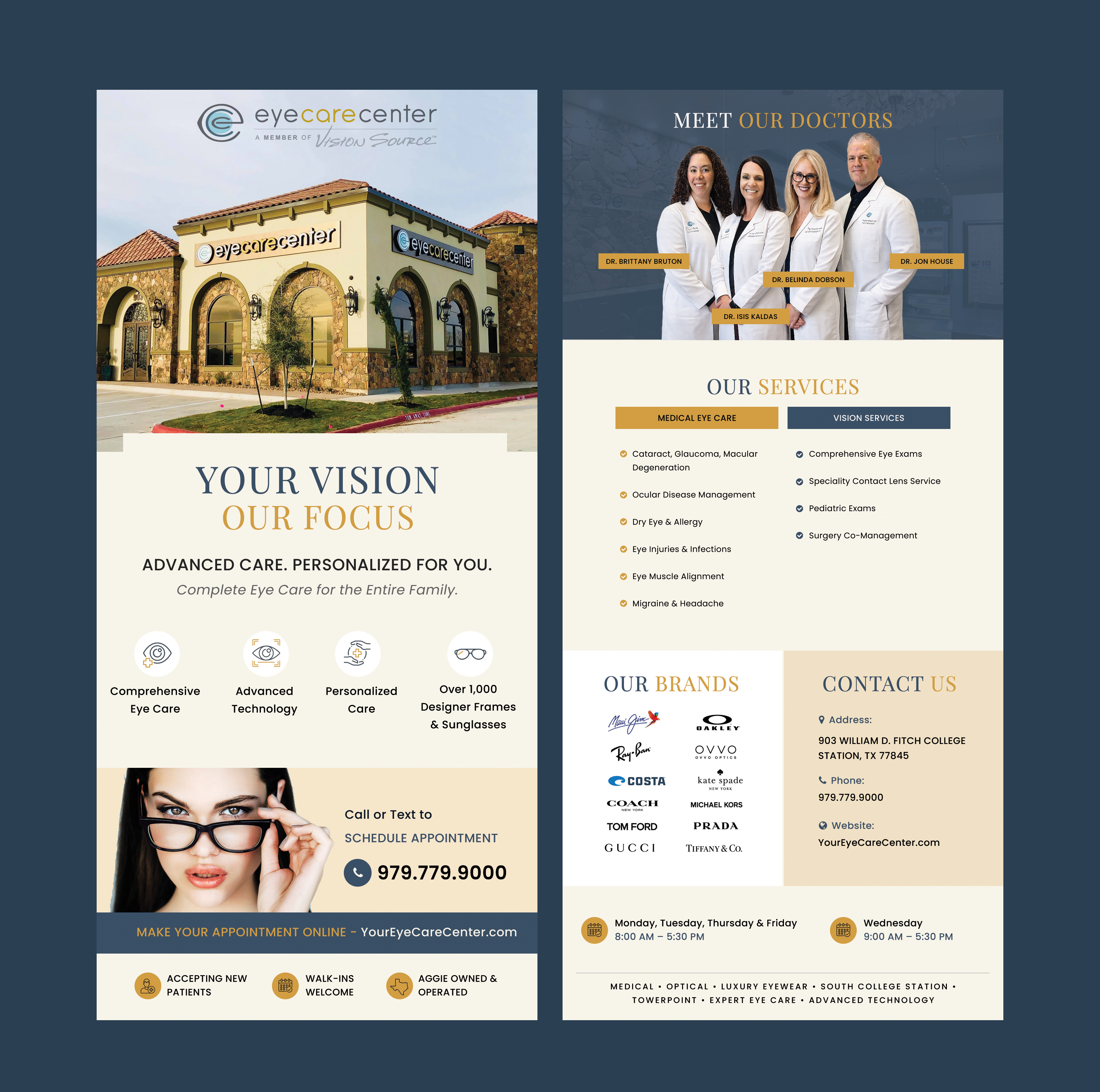 Diseño de Flyer por JVRS Designs para Eye Care Center | Diseño #37405702