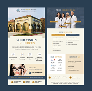Diseño de Flyer por JVRS Designs para Eye Care Center | Diseño: #37405702