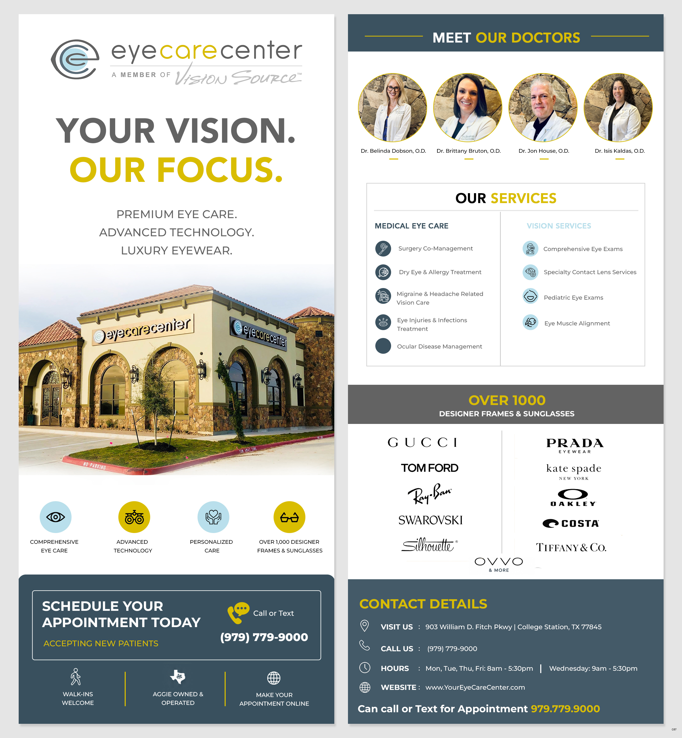 Flyer Design by pb for Eye Care Center | Design #37400054
