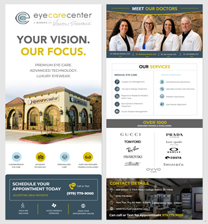 Flyer Design by pb for Eye Care Center | Design: #37407850