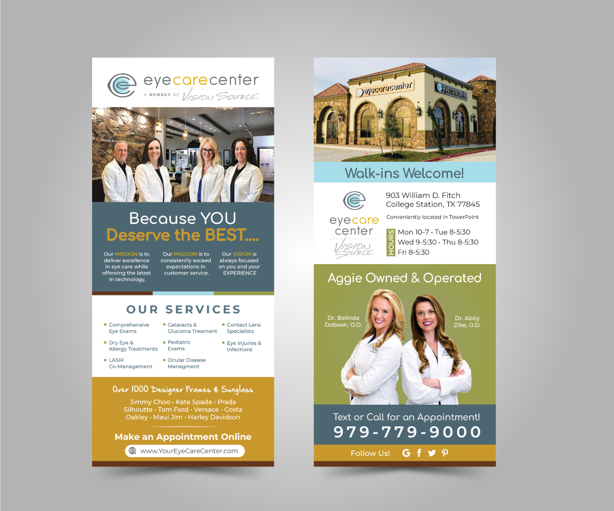 Diseño de Flyer por JK18 para Eye Care Center | Diseño #37401426