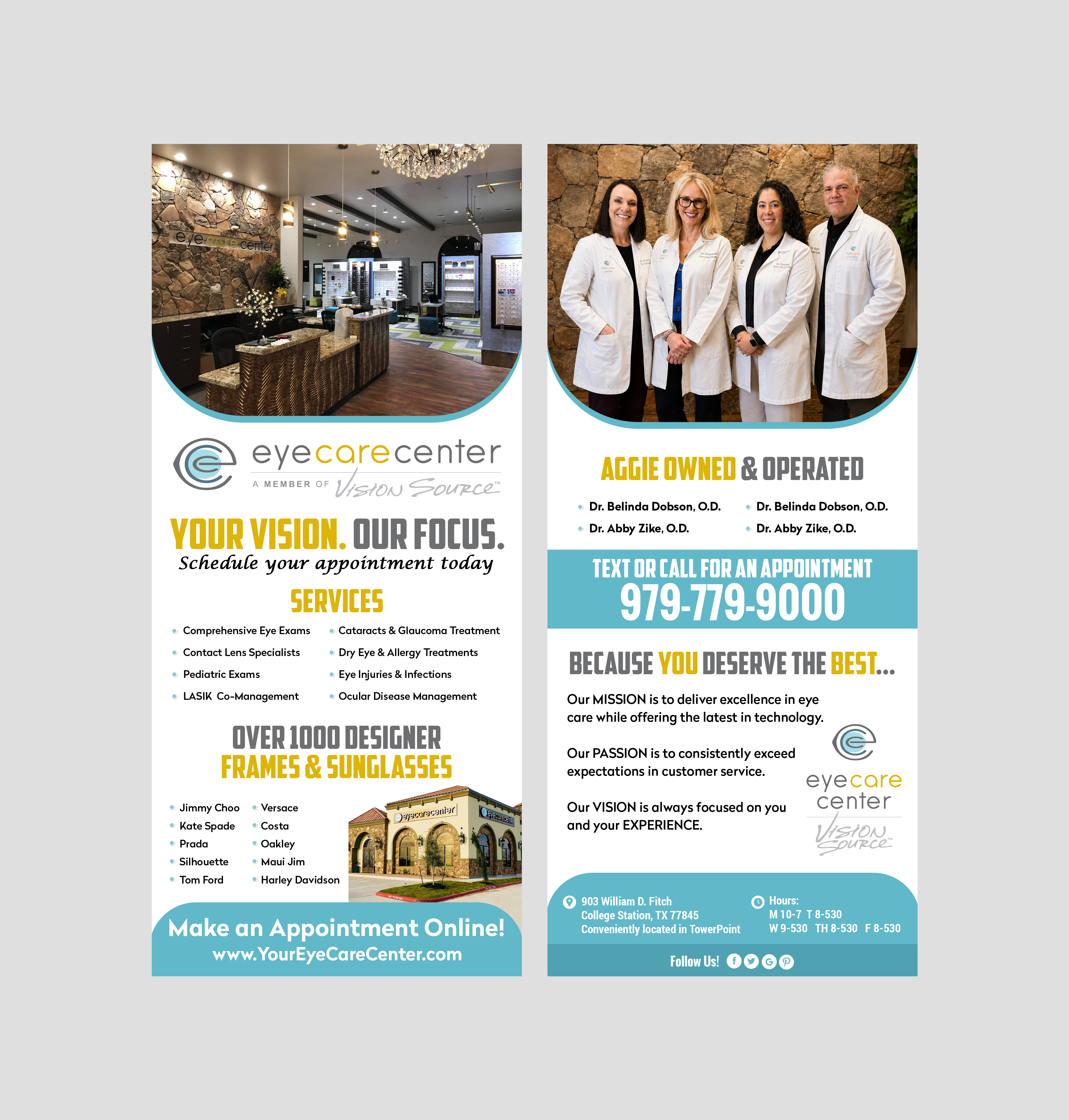 Diseño de Flyer por Creations Box 2015 para Eye Care Center | Diseño #37399242