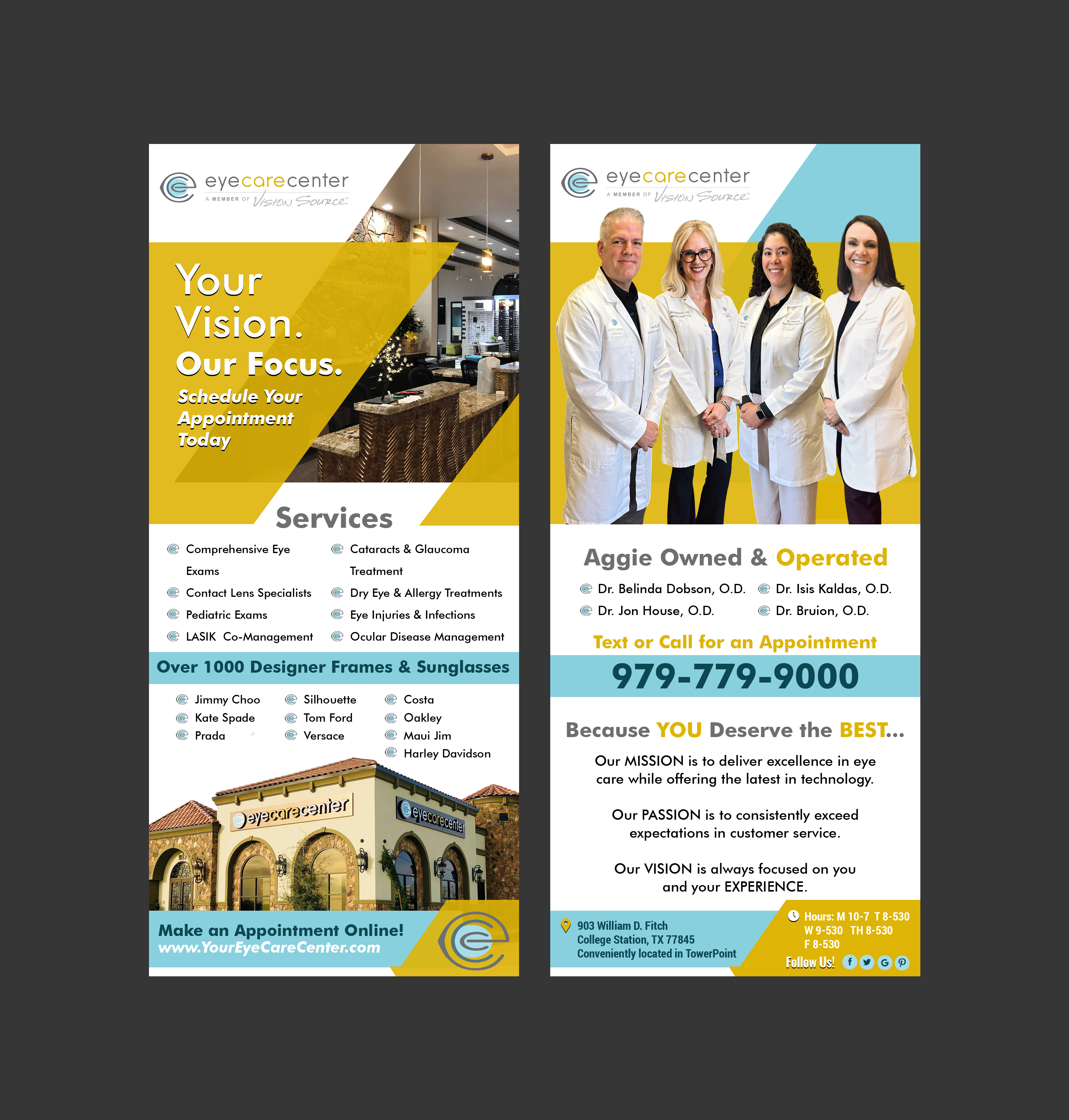 Diseño de Flyer por Creations Box 2015 para Eye Care Center | Diseño #37407993