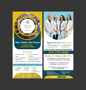 Flyer Design by Creations Box 2015 for Eye Care Center | Design: #37407995