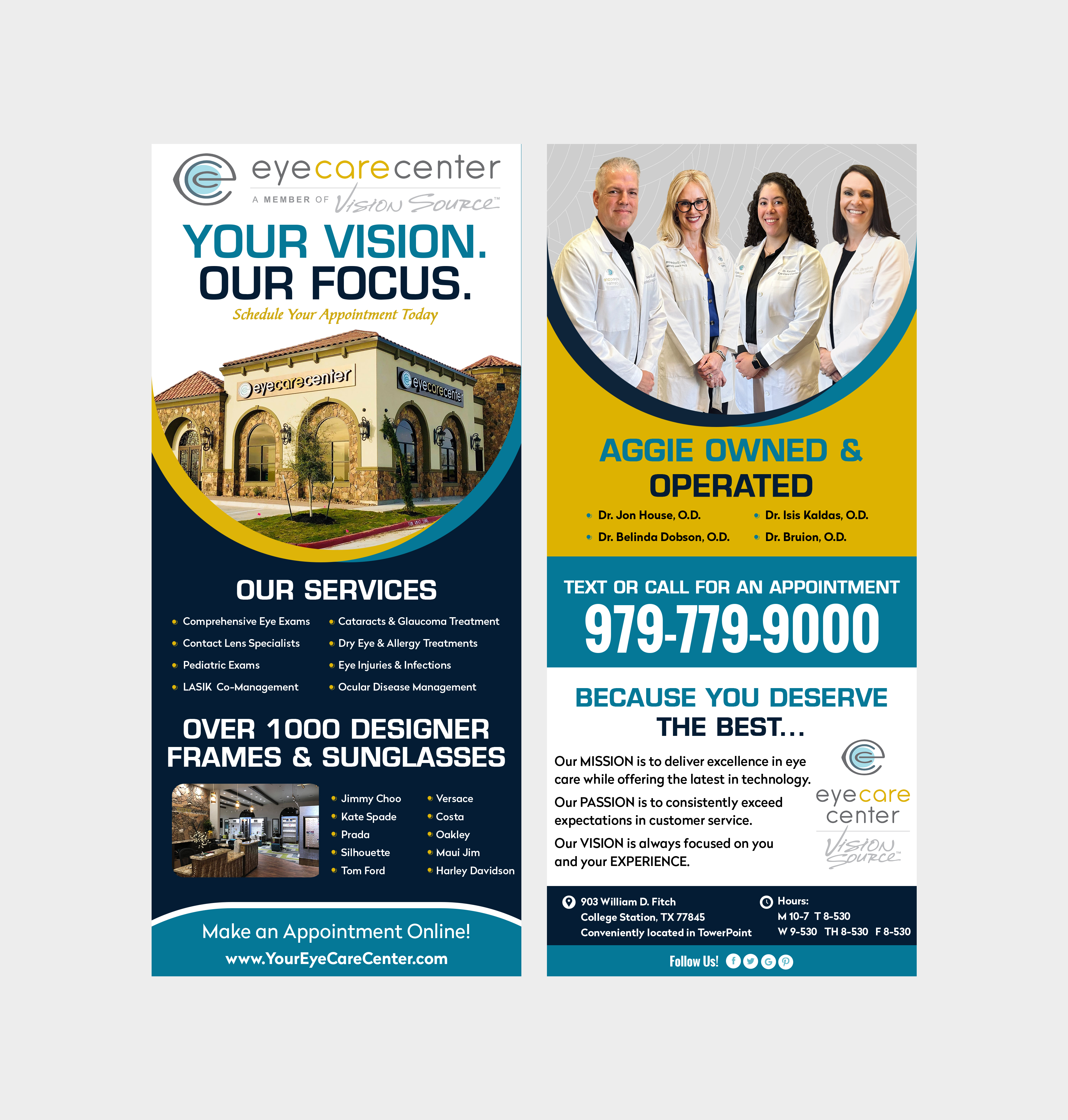 Diseño de Flyer por Creations Box 2015 para Eye Care Center | Diseño #37408592