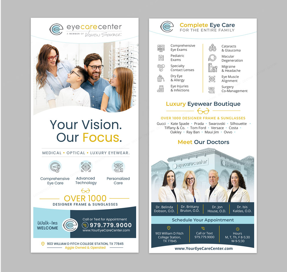 Diseño de Flyer por DA. para Eye Care Center | Diseño #37401732