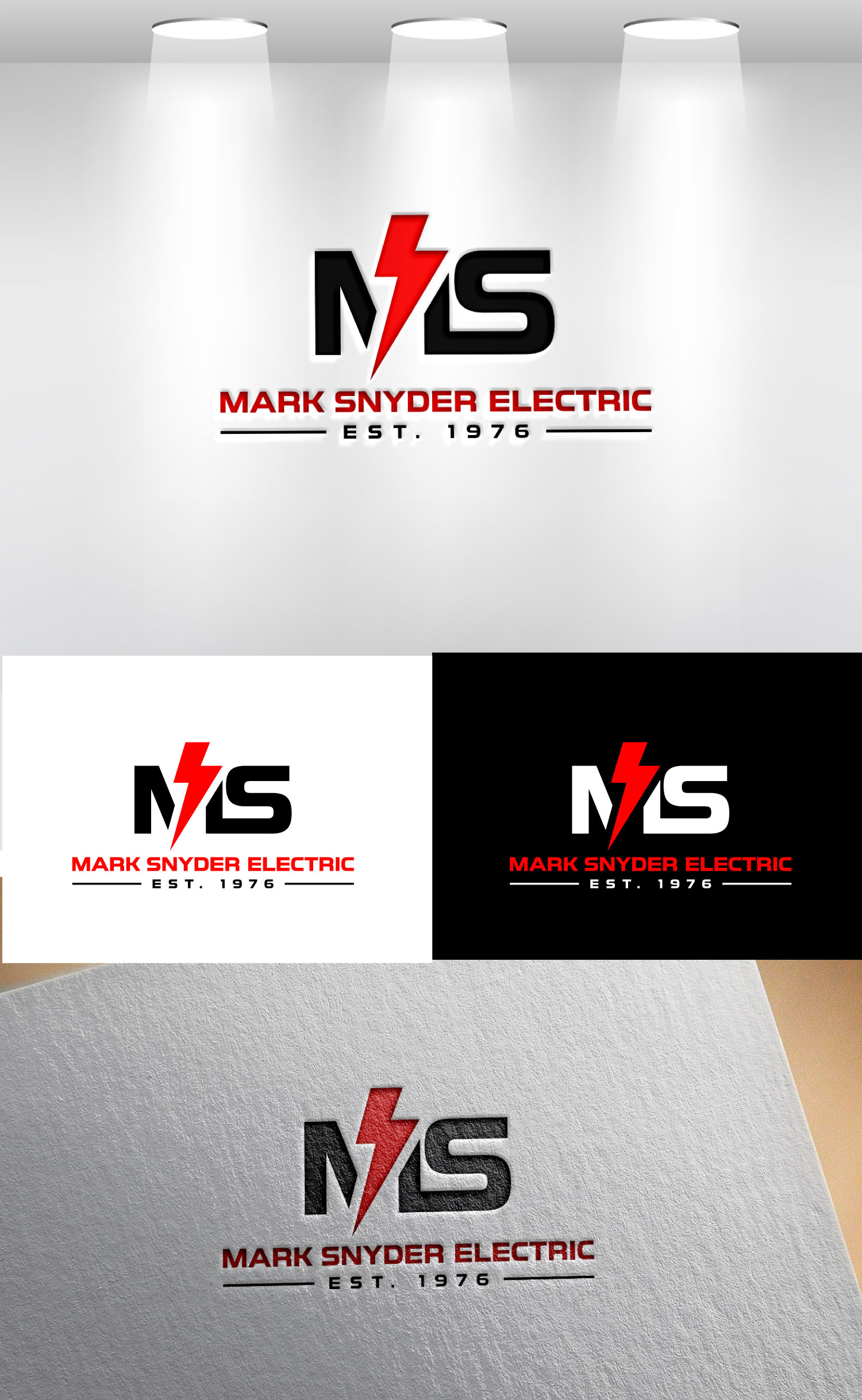Logo Design by Mi Design1 for Mark Snyder Electric | Design #37401854