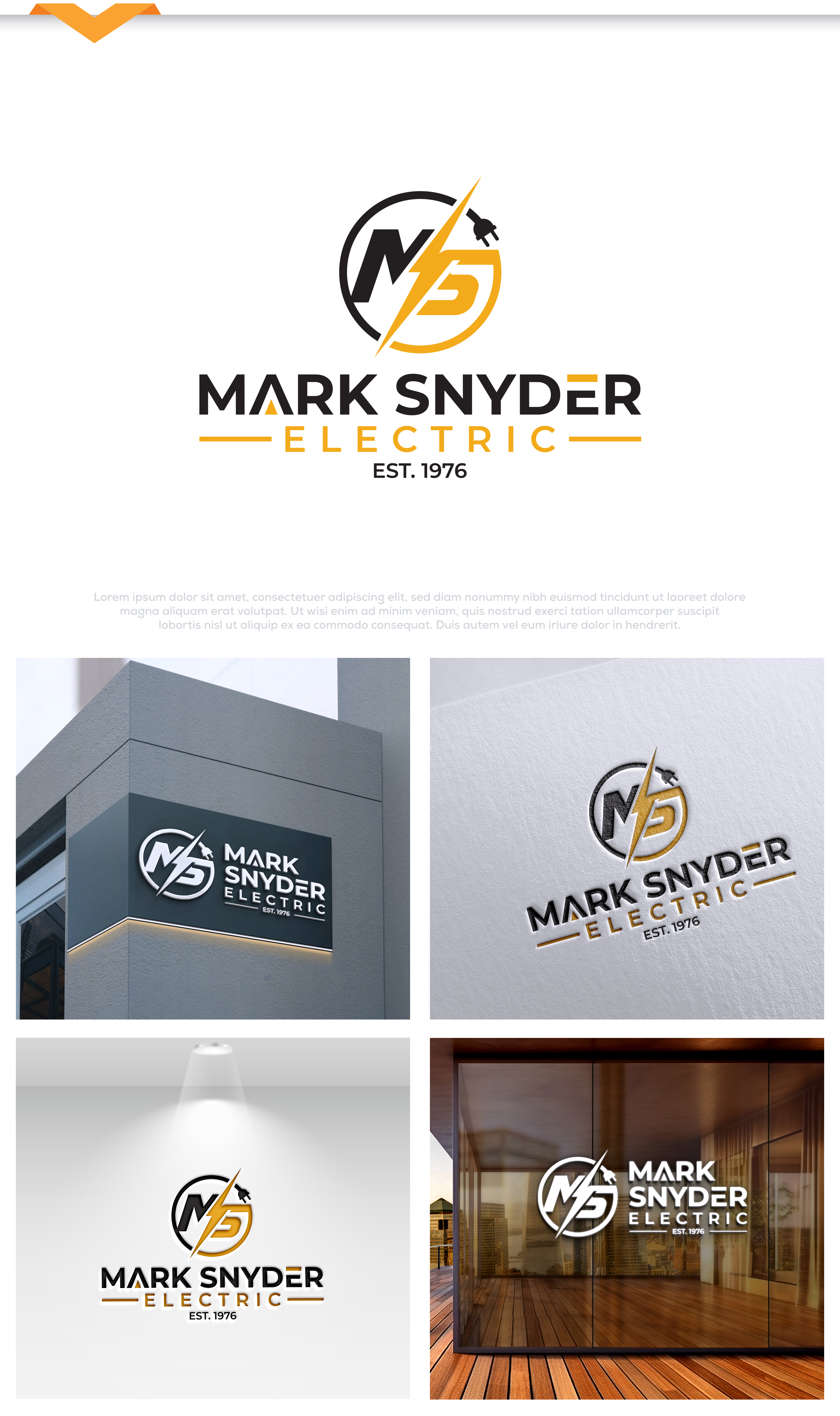 Logo Design by InkPilot_Studio™ for Mark Snyder Electric | Design #37416027