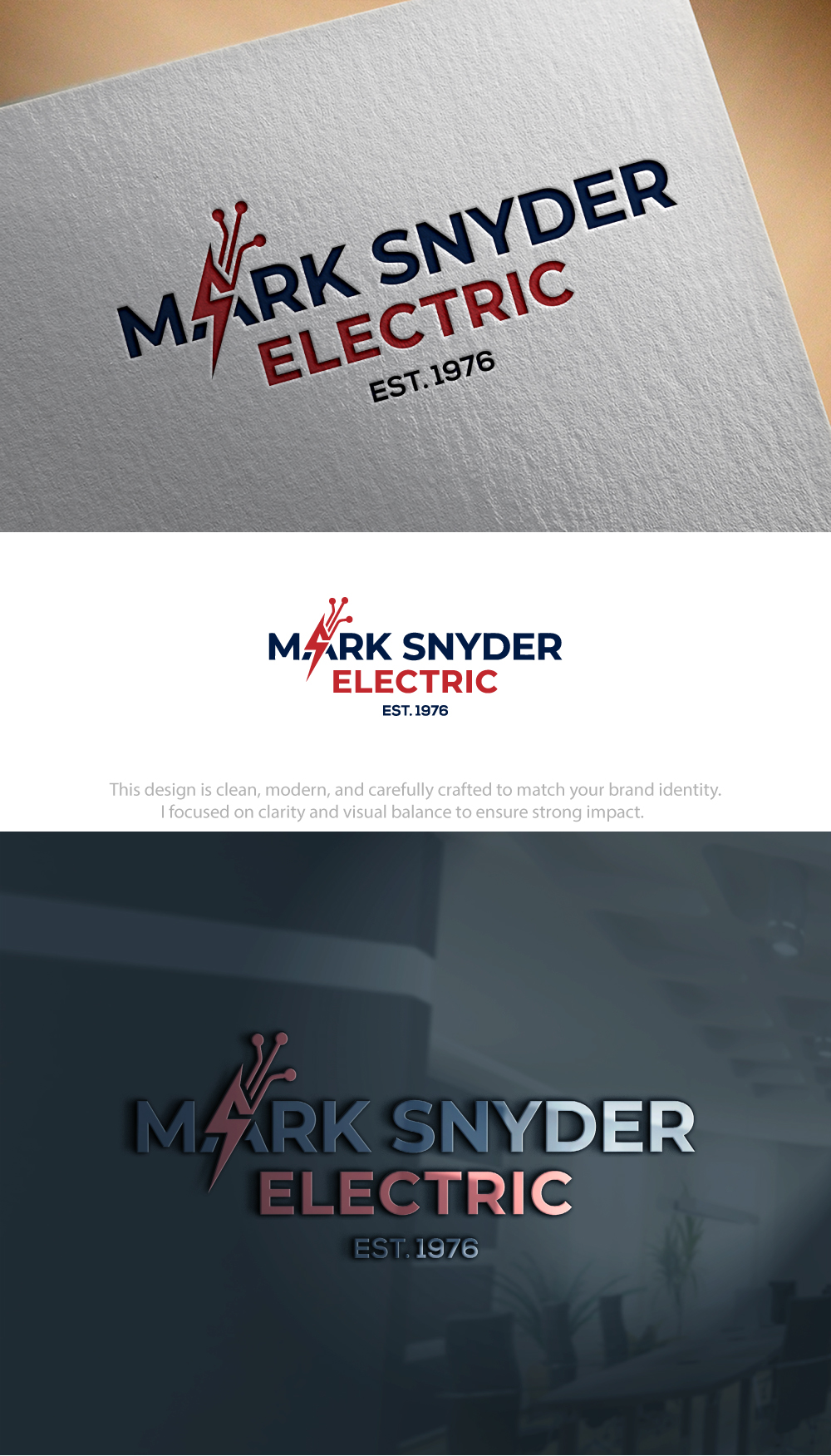 Logo Design by Hamza  Al-Muttalib for Mark Snyder Electric | Design #37398318