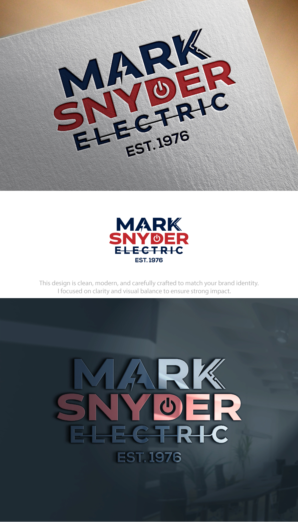 Logo Design by Hamza  Al-Muttalib for Mark Snyder Electric | Design #37398319