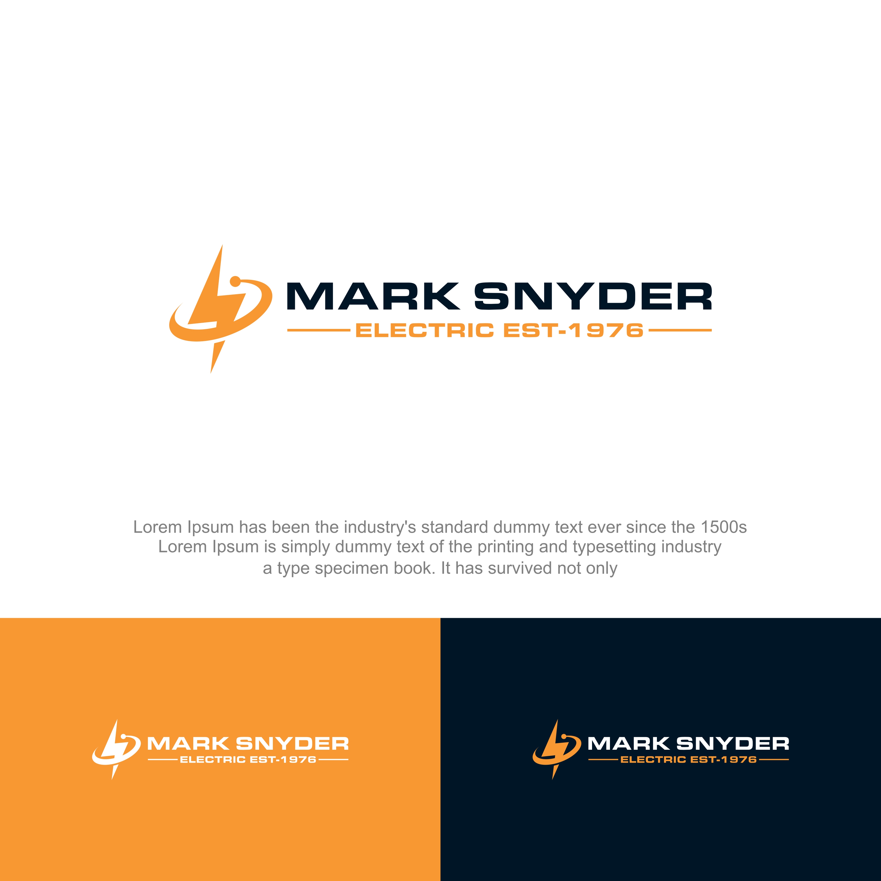 Logo Design by Stone Black for Mark Snyder Electric | Design #37420319